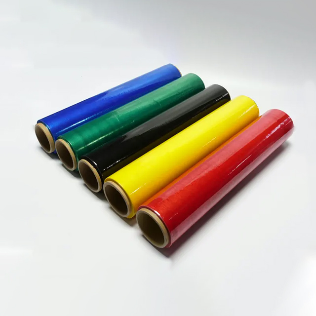 Film d'emballage étirable couleur étirable à base de polyéthylène pour l'industrie de l'imprimerie